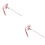 2Pcs Pink Plush Kitten Teaser Cat Toys Interactive Fun for Pets 5