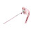 2Pcs Pink Plush Kitten Teaser Cat Toys Interactive Fun for Pets 8