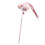 2Pcs Pink Plush Kitten Teaser Cat Toys Interactive Fun for Pets 9