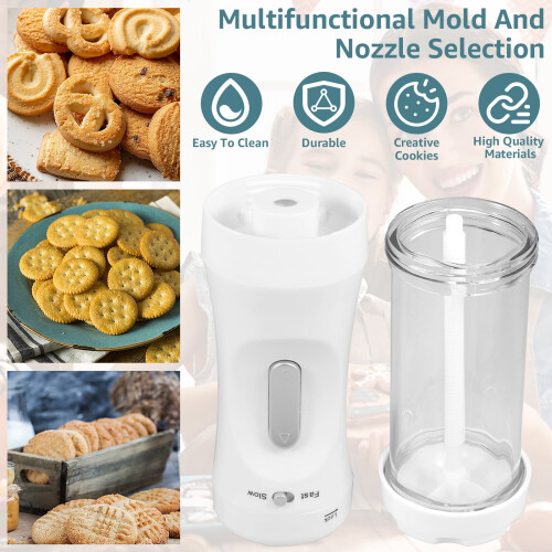 Presse à biscuits électrique avec 12 disques et 4 douilles à glaçage 2