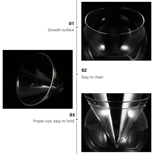 Verre à cocktail en verre à base stable, 1 pièce 1