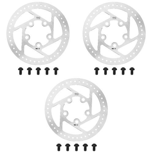 3Pièces Plaquettes Métal Argenté Design Durable 1