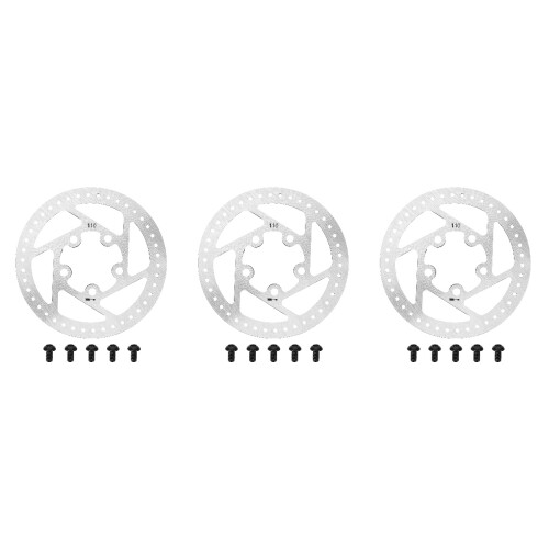 3Pièces Plaquettes Métal Argenté Design Durable 2