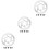 3Pièces Plaquettes Métal Argenté Design Durable 4