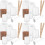 4Ensembles Moules Silicone Pour Bougies DIY Avec Mèches Supports 4