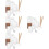 4Ensembles Moules Silicone Pour Bougies DIY Avec Mèches Supports 6