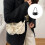Practical Large Capacity Women's Crossbody Bag Ideal for-White 3
