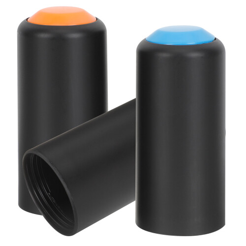 15Pièces Couvre-Piles Microphone Plastique Coloré Pour Micro 1