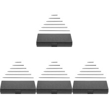 4Ensembles Tiges Rallonges Pour Indicateur Acier Inox Argenté