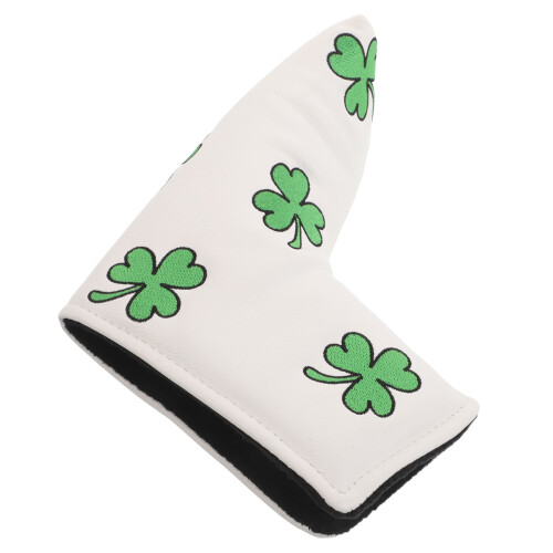 Protège-Putter Mallet PU Avec Broderie Shamrock Élégante