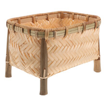 Panier À Fruits En Bambou Beige Fait Main Pour Cuisine