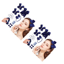 2Sets Navy Haaraccessoires Diverse Stijlen Praktisch