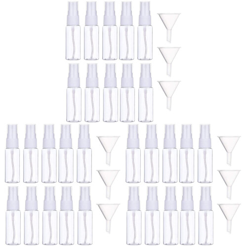 30Pièces Flacons Transparents Rechargeables Pour Cosmétiques