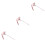 3Pcs Pink Plush Cat Teasers Interactive Kitten Toys for Pet Play 4