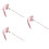 3Pcs Pink Plush Cat Teasers Interactive Kitten Toys for Pet Play 6