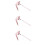 3Pcs Pink Plush Cat Teasers Interactive Kitten Toys for Pet Play 7