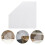 1Pair Adhesive Acrylic Shower Corner Water Splash Guards for Bathroom 10