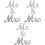 3Sets Silver Mr and Mrs Wood Sign Romantic Wedding Table Decoration 2