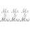 3Sets Silver Mr and Mrs Wood Sign Romantic Wedding Table Decoration 3