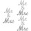 3Sets Silver Mr and Mrs Wood Sign Romantic Wedding Table Decoration 5