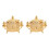 2Sets Gold Seasoning Jar with Spoon Condiment Storage Pot 4