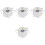 4Pcs Glass Seasoning Jars with Silver Iron Lid for Kitchen Use 2