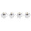 4Pcs Glass Seasoning Jars with Silver Iron Lid for Kitchen Use 3