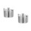 2Sets Stainless Steel Condiment Jars with Spoon Silver for Kitchen Use 5