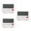 3Pcs Compact White Plastic Digital Alarm Clock for Home and Travel 2