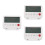 3Pcs Compact White Plastic Digital Alarm Clock for Home and Travel 3