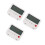 3Pcs Compact White Plastic Digital Alarm Clock for Home and Travel 4