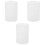 3Pcs White Glass Lamp Shades Replacement for Hanging Lights 3