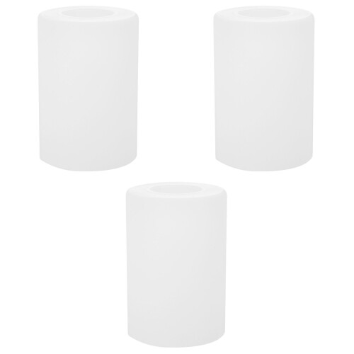 3Pcs White Glass Lamp Shades Replacement for Hanging Lights 2