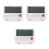 3Pcs Compact White Plastic Digital Alarm Clock for Home and Travel 6