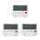 3Pcs Compact White Plastic Digital Alarm Clock for Home and Travel 7