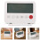 3Pcs Compact White Plastic Digital Alarm Clock for Home and Travel 8