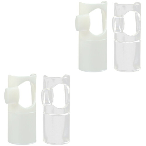 4Pcs Assorted Color Nylon Flute Mouthpieces Durable Blow Aid Accessory 1