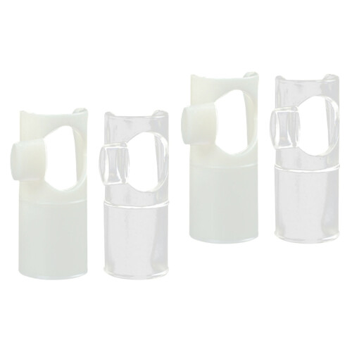 4Pcs Assorted Color Nylon Flute Mouthpieces Durable Blow Aid Accessory 2