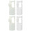 4Pcs Assorted Color Nylon Flute Mouthpieces Durable Blow Aid Accessory 4
