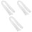 3Pcs Thick Flannel Robe Belt White Adjustable for Daily Use Bathrobes 2