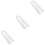 3Pcs Thick Flannel Robe Belt White Adjustable for Daily Use Bathrobes 4