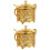 2Pcs Golden Multi-Function Kitchen Seasoning Jar Condiment Pot 4