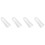 4Pcs White Flannel Bathrobe Belt for Daily Use Comfortable Robe Strap 3