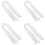 4Pcs White Flannel Bathrobe Belt for Daily Use Comfortable Robe Strap 4