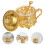 2Pcs Golden Multi-Function Kitchen Seasoning Jar Condiment Pot 8
