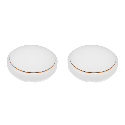 2Pcs Circular PVC Ceiling Light Shades Multi Color Flush Mount Covers 2
