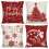 Housse de coussin de Noël en coton 45 x 45 cm 1