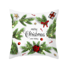 Fundas de almohada navideñas de 45 x 45 cm con estampado de corona navideña