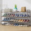 Shoe Rack Brown X-Large Sturdy Stackable Space-Saving 1