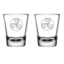 2x1,75oz Celtic Triskelion Shotgläser